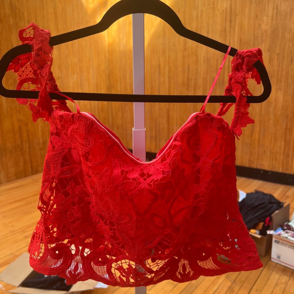 Lush Red Crop Top with Striking Style